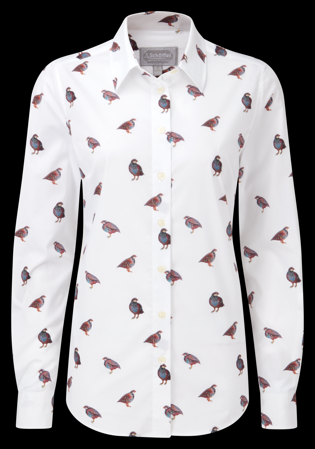 Schoffel Norfolk Shirt French Partridge Print