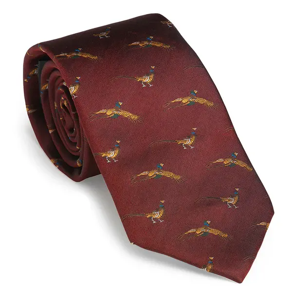 Laksen Flying Pheasant Tie-Wine