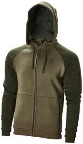 Browning Sweatshirt Snapshot Zip Two Tones Green