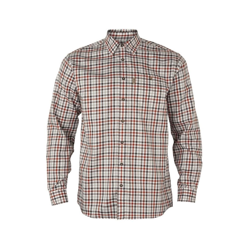 Harkila Milford Shirt Bloodstone red/white