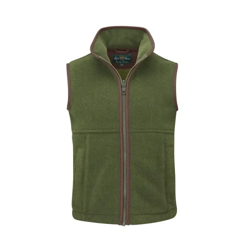 Alan Paine Aylsham Kids Fleece Waistcoat Leaf