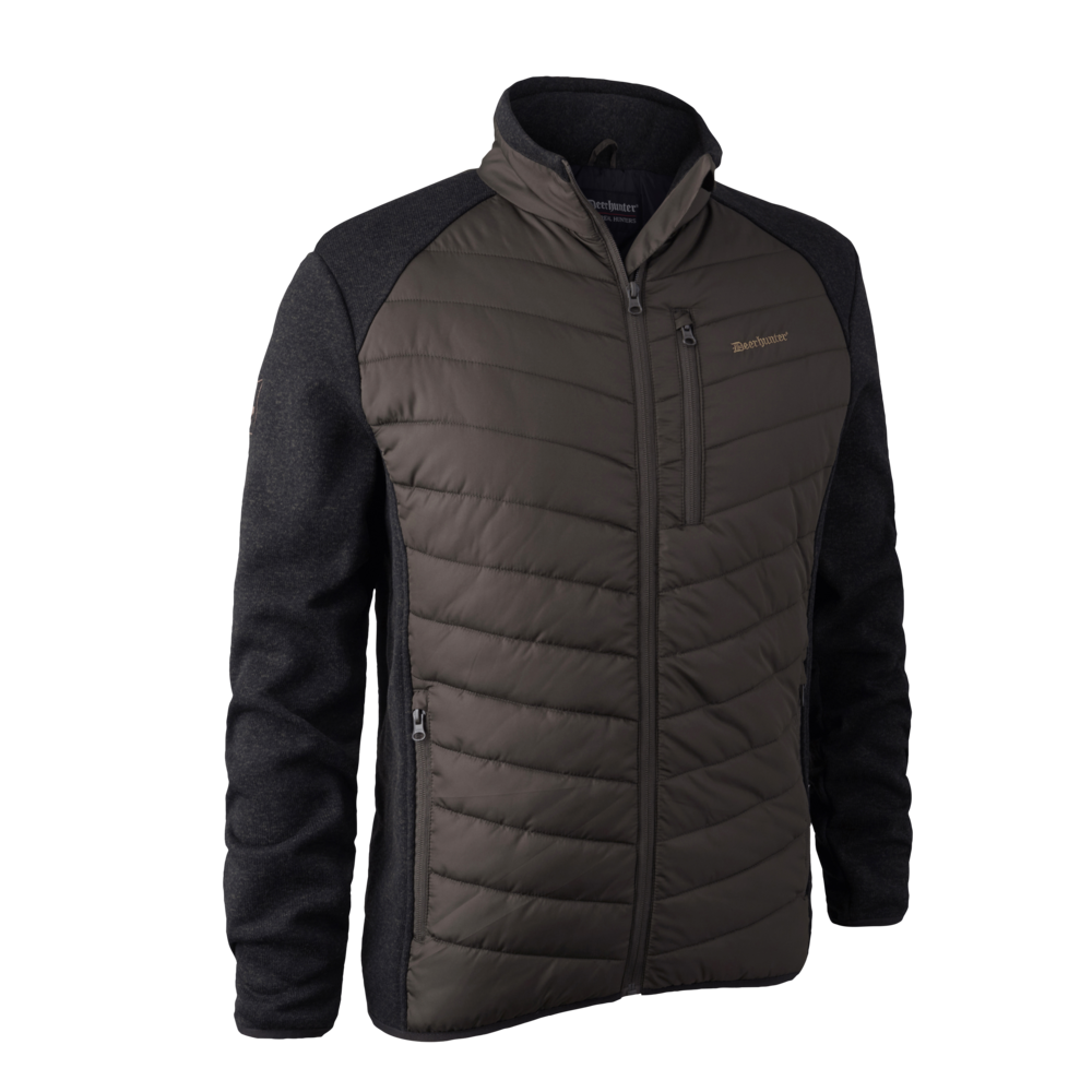 Deerhunter Moor Padded Jacket w. Knit Brown Leaf