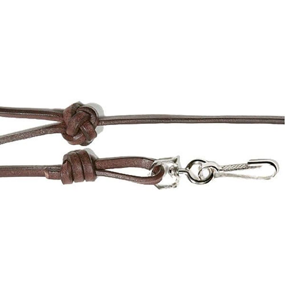 Bisley Bootlace Leather Lanyard Dark Tan