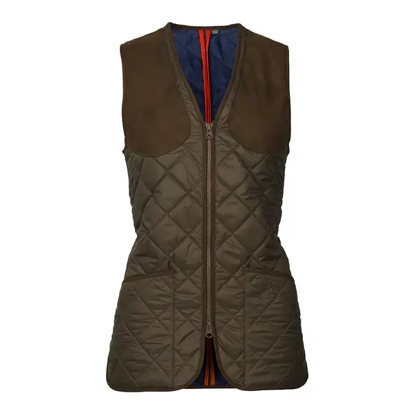 Laksen Cheltenham Womens Quilted Shooting Vest Olive