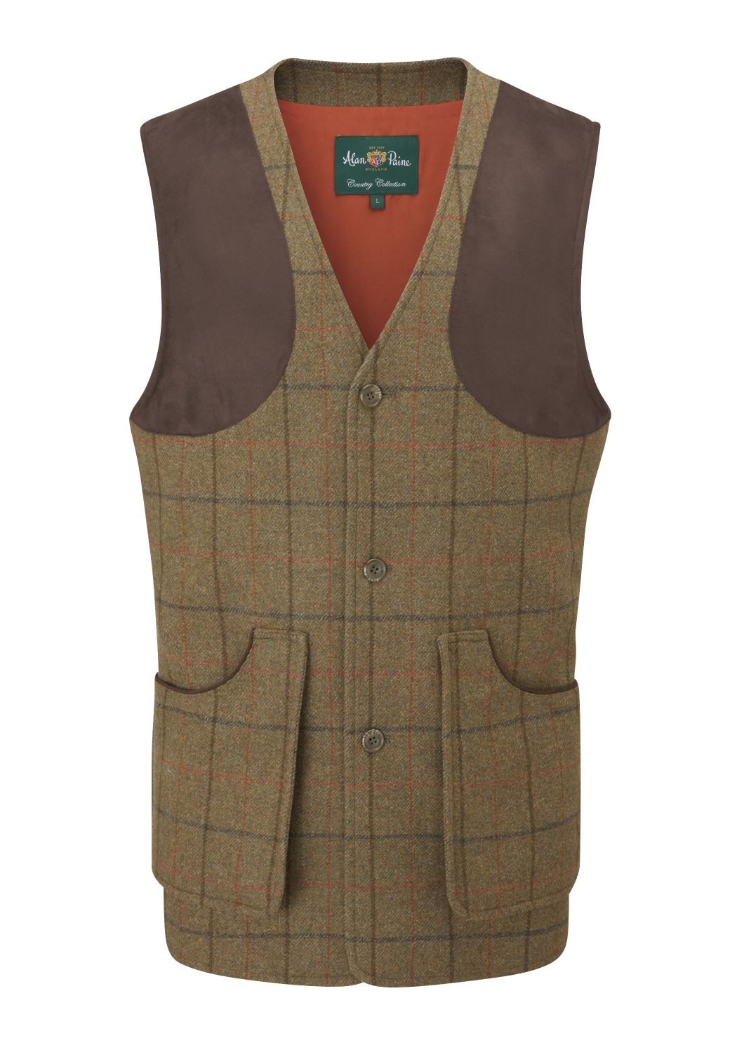 Alan Paine Combrook Shooting Waistcoat Thyme