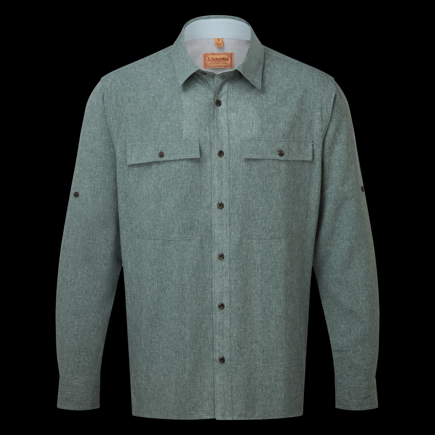 Schoffel Findhorn Technical Fishing Shirt Dark Olive
