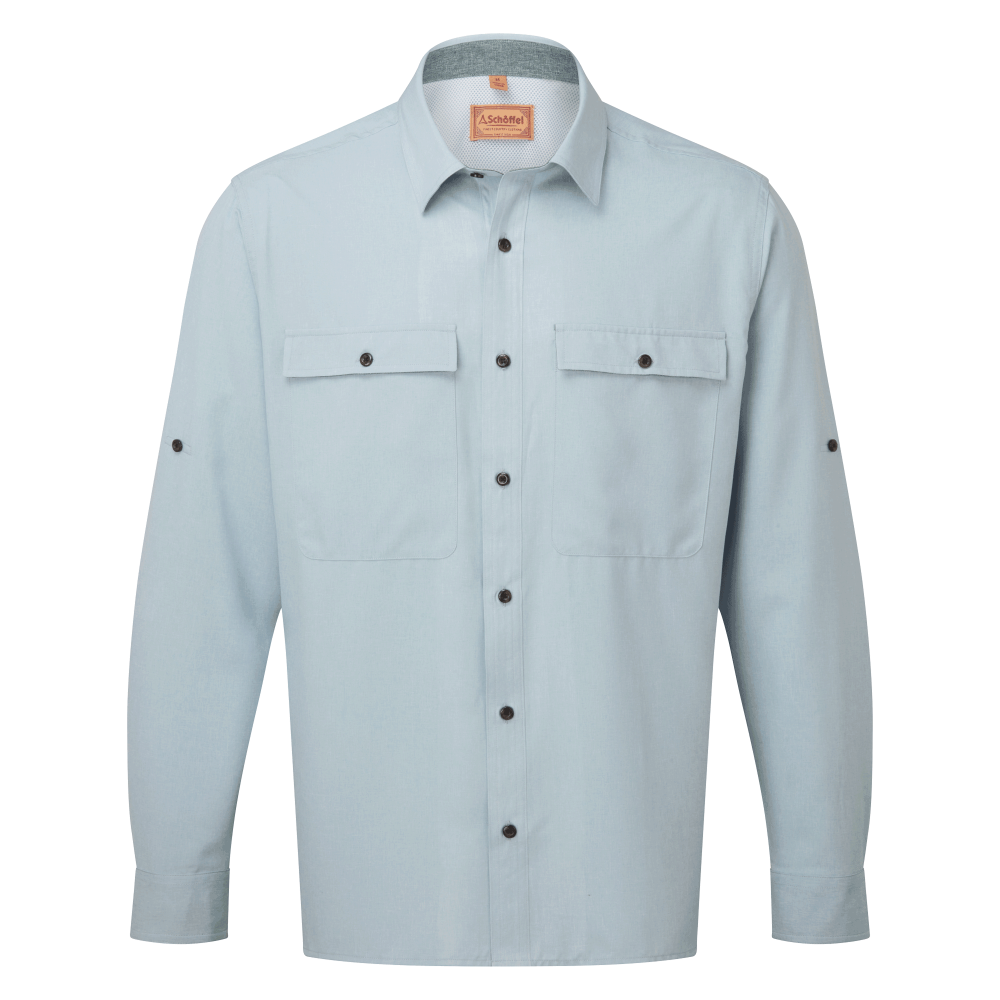 Schoffel Findhorn Technical Fishing Shirt Ice Grey