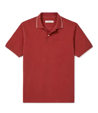 RM Williams Percy Polo Red Marle