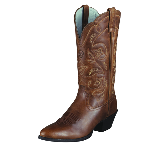 Ariat Heritage Western R Toe Distressed Brown