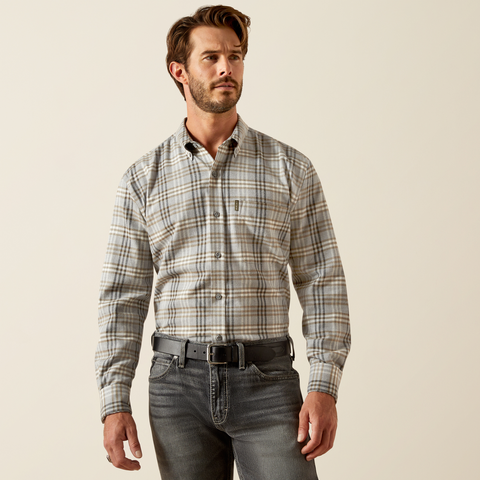 Ariat Simmental Long Sleeve Shirt Grey Plaid