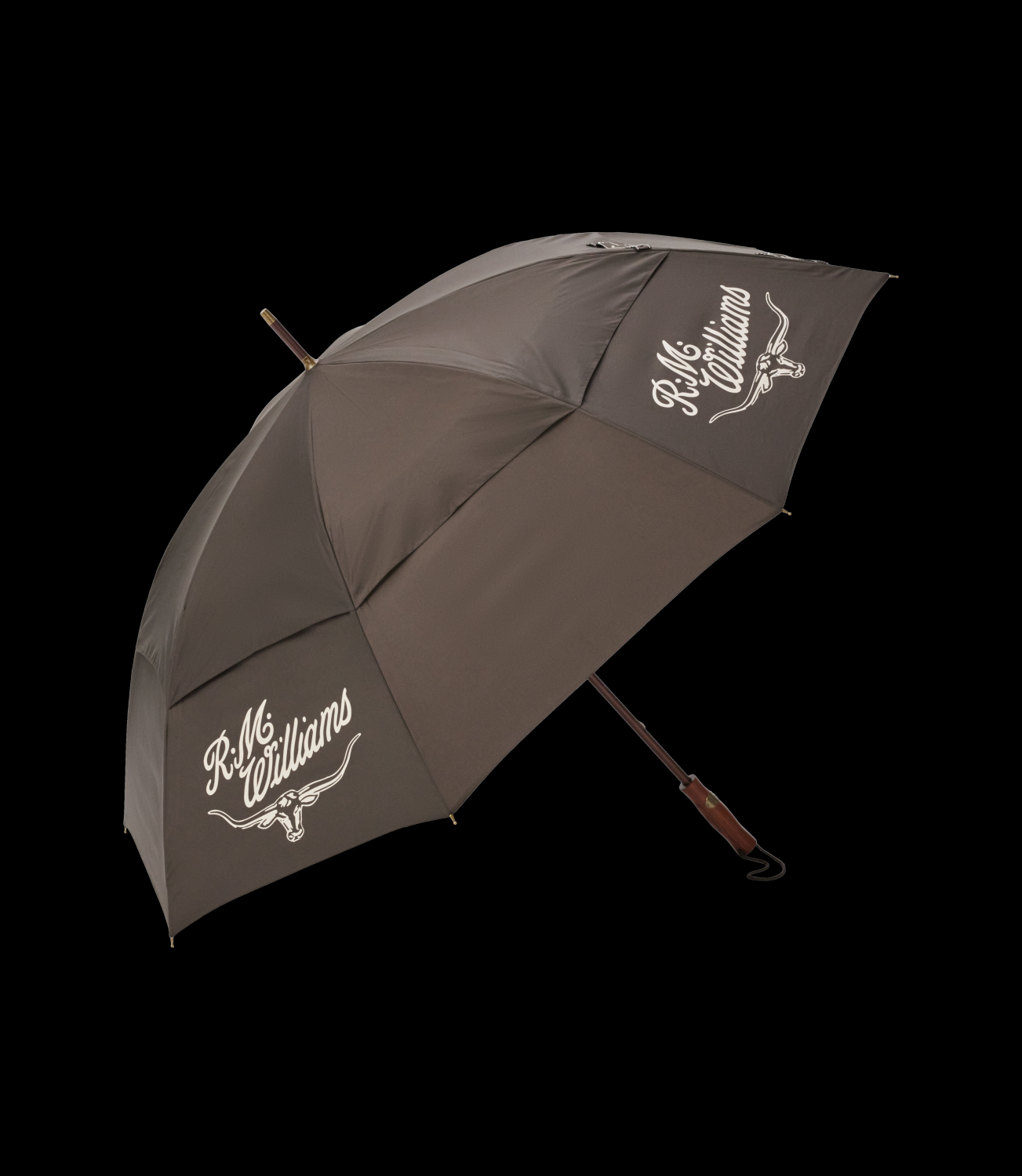 RM Williams Golf Umbrella Chestnut