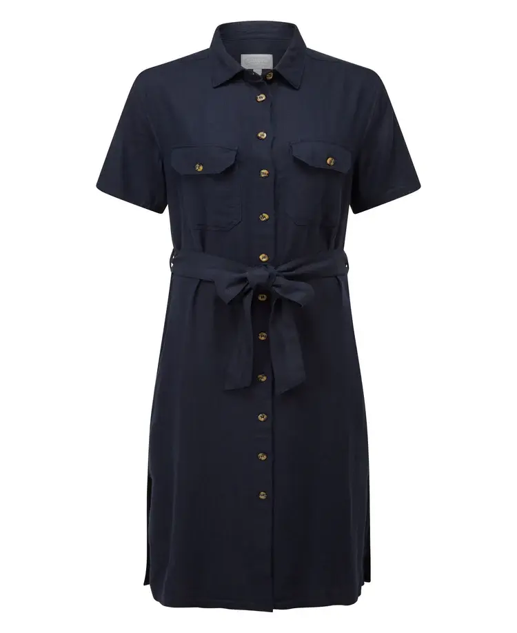 Schoffel Daisy Linen Dress – Navy