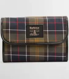 Barbour Tartan Hanging Washbag