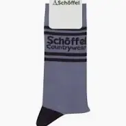 Schoffel Mens Single Sock- Pigeon Blue Retro
