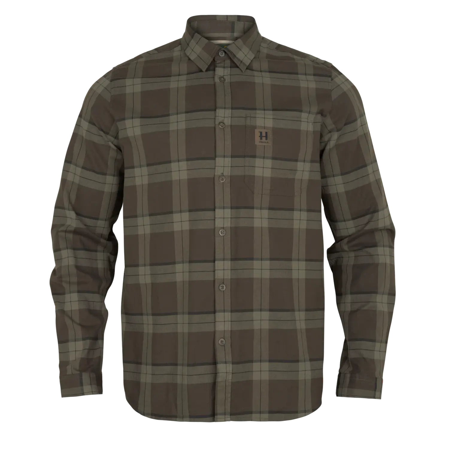 Harkila Fjell L/S Shirt Green Check
