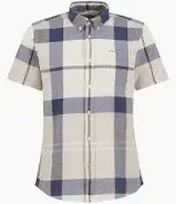 Barbour Douglas S/S Tailored Shirt Oban Mist Tartan