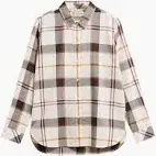 Barbour Ladies Moorland Shirt Ecru Muted Tartan
