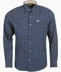 Barbour Bank Regular Tattersall Shirt Navy