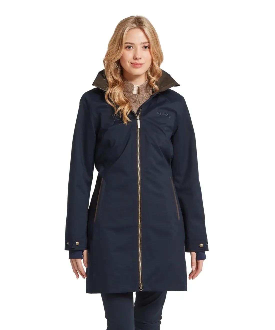 Schoffel Allexton Waterproof Coat Dark Navy